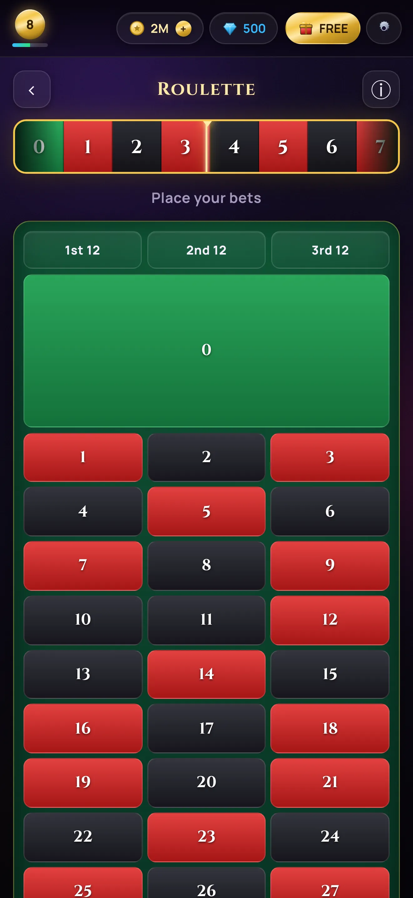 Lucky Suite European roulette — the single-zero wheel