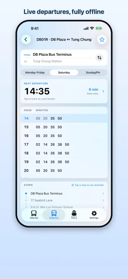 DB Transport — Discovery Bay bus & ferry